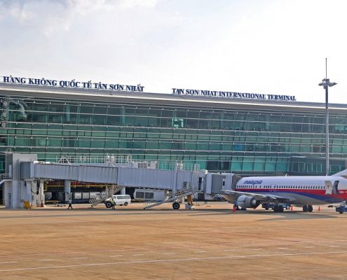 Arrival in Saigon vietnam